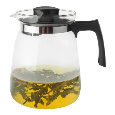 Altom Design, dzbanek szklany do gorących napojów, czarny, 2l