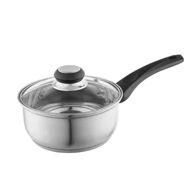 Altom Design, Emilio, rondel nierdzewny z pokrywą szklaną, 1,2l, 16 cm