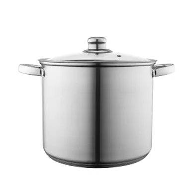 Altom Design, Fabio, garnek wysoki nierdzewny z pokrywą szklaną, 5,3l