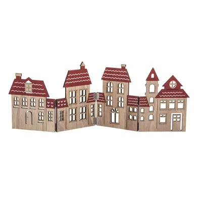 Altom Design, figurka drewniana składana, domki, 44-15,5 cm