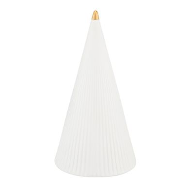 Altom Design, figurka porcelanowa choinka ze złotem, 8-8-15 cm