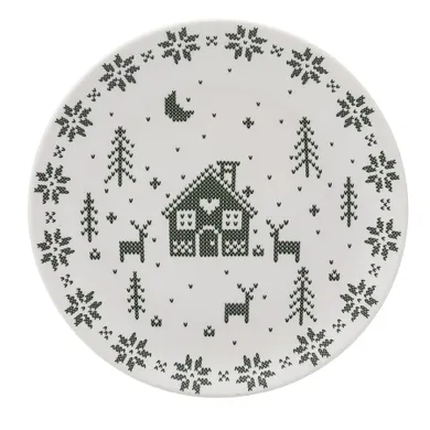 Altom Design, Grenlandia, talerz deserowy nbc, 20 cm, zielony