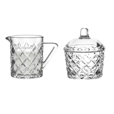 Altom Design, Karo, komplet cukiernica, 210 ml + mlecznik, 200 ml