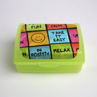 Altom Design, Keeeper, pojemnik na kanapki click-box midi, happy, 1l