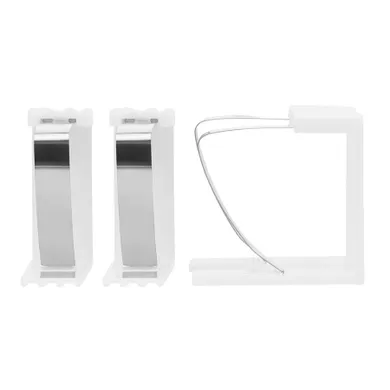 Altom Design, klamry, uchwyty do obrusu, biały, 4,5-4,5-1,5 cm