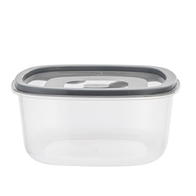 Altom Design, komplet pojemników plasikowych z pokrywkami, szary, 5 szt.