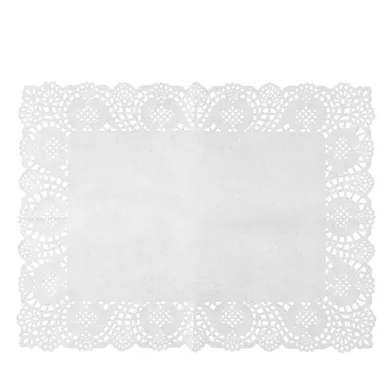 Altom Design, komplet serwetek pod ciasto, prostokątnych, papierowych, biały, 40-30 cm, 8 szt.