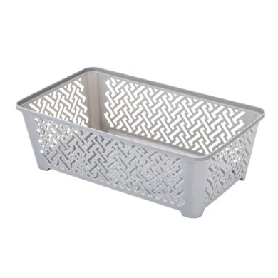 Altom Design, koszyk, 24,5-14,5-8 cm, szary