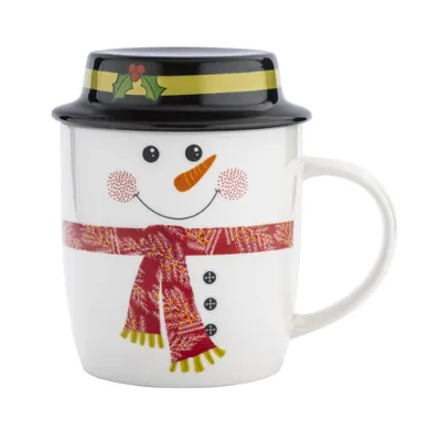 Altom Design, kubek bałwanek z pokrywką, 400 ml