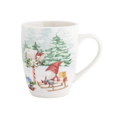 Altom Design, kubek baryłka, 340 ml, skrzat na sankach