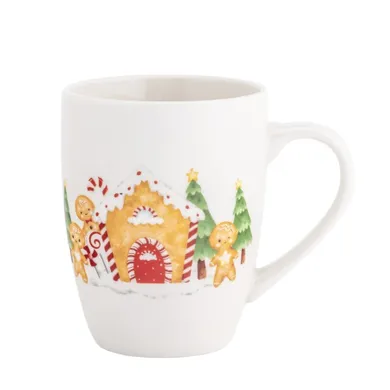 Altom Design, kubek baryłka, 340 ml, zimowy ciastuś