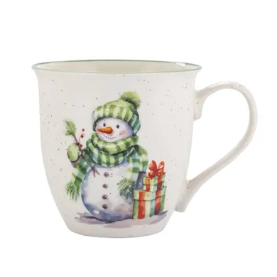 Altom Design, kubek baryłka duża, 630 ml, bałwanek