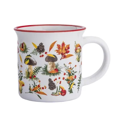 Altom Design, kubek ceramiczny z wywiniętym rantem, jesień, 320 ml