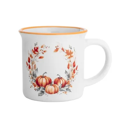 Altom Design, kubek ceramiczny z wywiniętym rantem, jesień, 320 ml