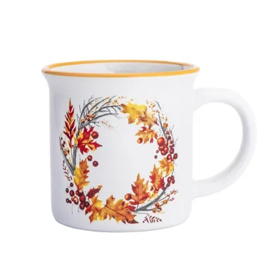 Altom Design, kubek ceramiczny z wywiniętym rantem, jesień, 320 ml