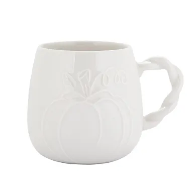 Altom Design, kubek dynia z plecionym uchwytem, kremowy, 510 ml