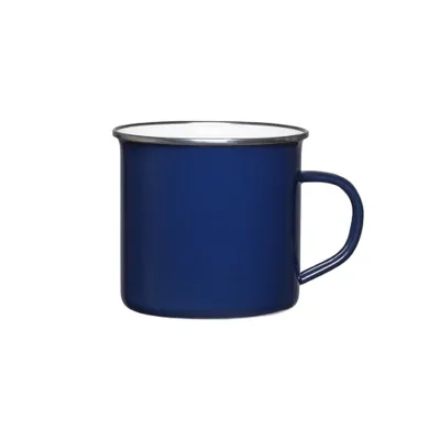 Altom Design, kubek emaliowany, granatowy, 9 cm, 500 ml