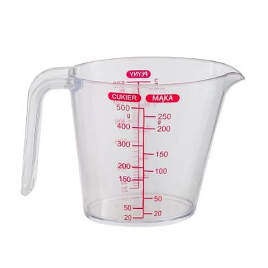 Altom Design, kubek z miarką, biały, 0,5l