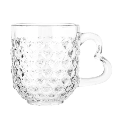 Altom Design, kubek z uchem i dekorem, serce, 310 ml