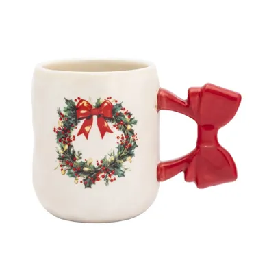 Altom Design, kubek z uchem w kształcie kokardy, 420 ml, wianek, 1