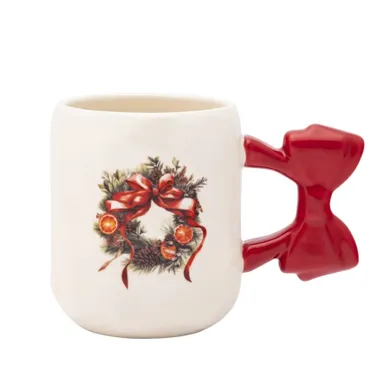 Altom Design, kubek z uchem w kształcie kokardy, 420 ml, wianek, 4