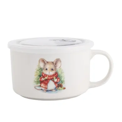 Altom Design, lunchbox z uchem, 800 ml z pokrywką hermetyczną, myszka