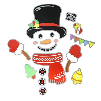 Altom Design, magnes na lodówkę, 38-38 cm, bałwanek