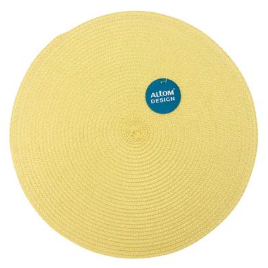 Altom Design, mata słomkowa, 38 cm, lemon