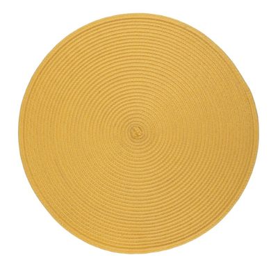 Altom Design, mata słomkowa, okrągła, musztardowa, 38 cm