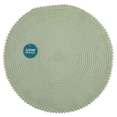 Altom Design, mata stołowa z obszyciem, szałwiowa, 38 cm