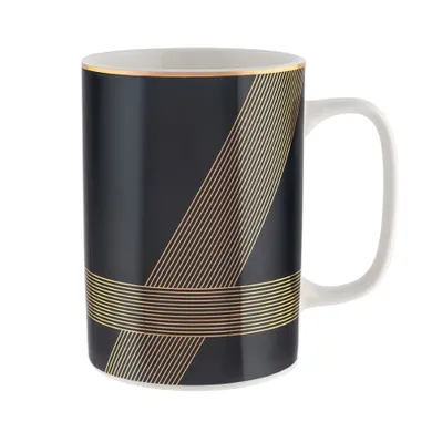 Altom Design, Modern Art, kubek prosty, czarny, 350 ml