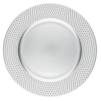 Altom Design, podkładka pod talerz krople, srebrna, 33 cm