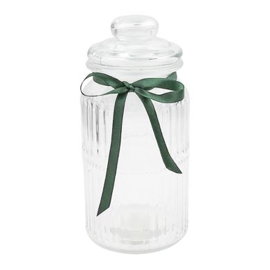 Altom Design, pojemnik do przechowywania, 1.25l, relief z kokardą zieloną