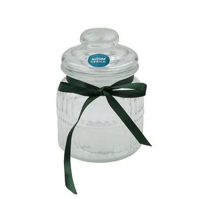 Altom Design, pojemnik do przechowywania, 650 ml, relief z kokardą zieloną