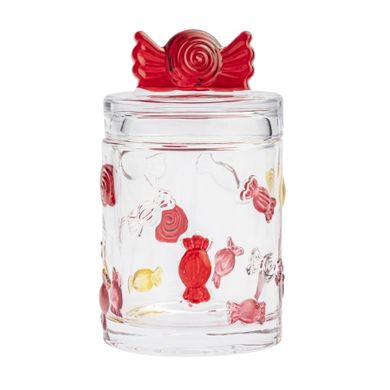 Altom Design, pojemnik szklany z pokrywką i uchwytem cukierek, 8-13,5 cm