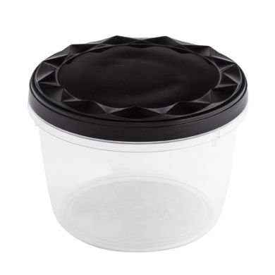 Altom Design, pojemnik z zakręcaną pokrywą, 0,6l, czarny