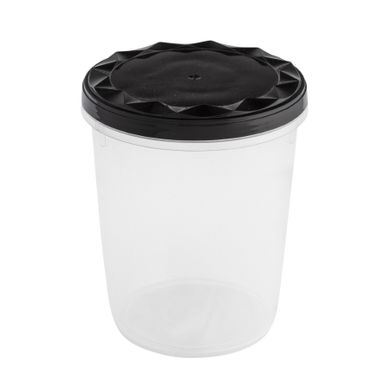 Altom Design, pojemnik z zakręcaną pokrywą, 1l, czarny