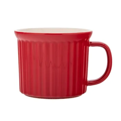 Altom Design, Red Chilli, kubek ceramiczny do zupy, 15-11,5-9,5 cm, 650 ml