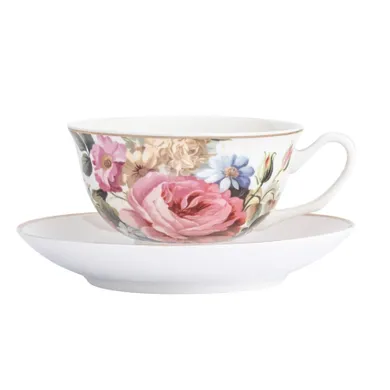 Altom Design, Róża, filiżanka ze spodkiem, 220 ml