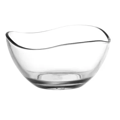 Altom Design, salaterka szklana, falowana, 17 cm