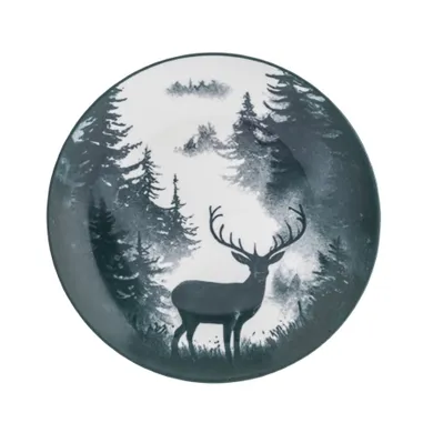 Altom Design, secret forest talerz porcelanowy deserowy, 20 cm