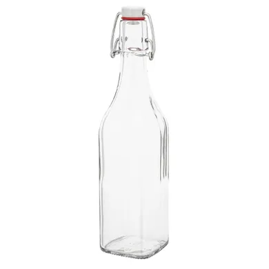 Altom Design, Spiżarnia pani domu, butelka kwadratowa z klipsem, 1000 ml