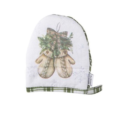 Altom Design, świąteczne drzewko, chwytak kuchenny, 13-16 cm, 100% bawełna, wianek rękawiczki