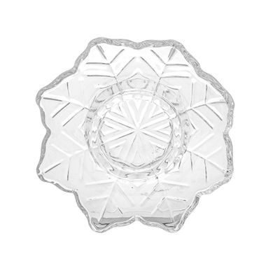 Altom Design, świecznik szklany, 12,5-12,5-2,5 cm