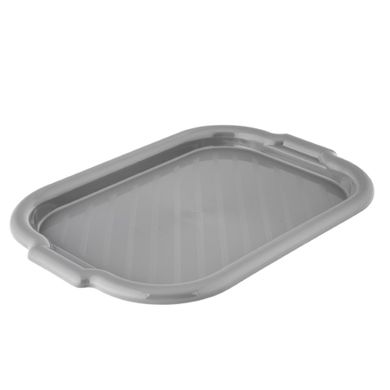 Altom Design, taca prostokątna, 39-27-2,5 cm, szara