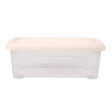Altom Design, Tontarelli, Combi box, pojemnik do przechowywania, 26,2-17xh9,6 cm, 2.5l, z pokrywą Arianna, krem