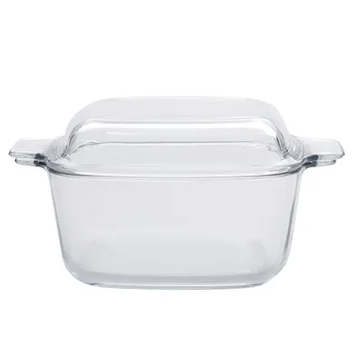 Altom Design, Vega, naczynie żaroodporne z pokrywką, kwadratowe, 1,5l, 22,5-18-11 cm