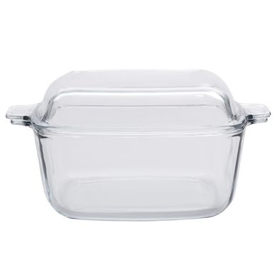 Altom Design, Vega, naczynie żaroodporne z pokrywką, kwadratowe, 2,5l, 26,2-21,7-12,2 cm
