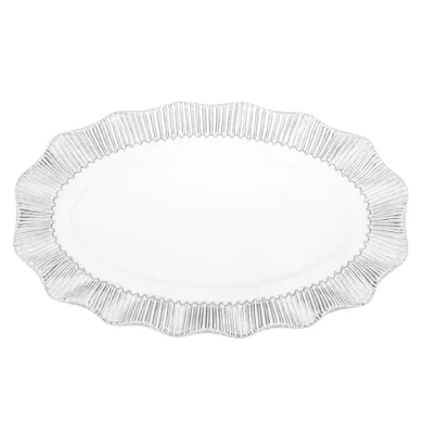 Altom Design, Vivienne, patera szklana, owalna, 25-16,5 cm