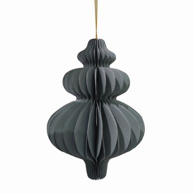 Altom Design, zawieszka papierowa bombka 3D, 10-10 cm, szałwiowa